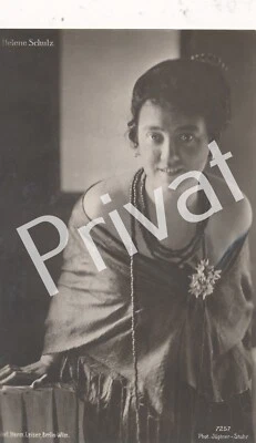 Autographe Chanteuse D'Opéra Helene Schulz Dédicace Et Signature 1917 M1.42 - Photo 1/2