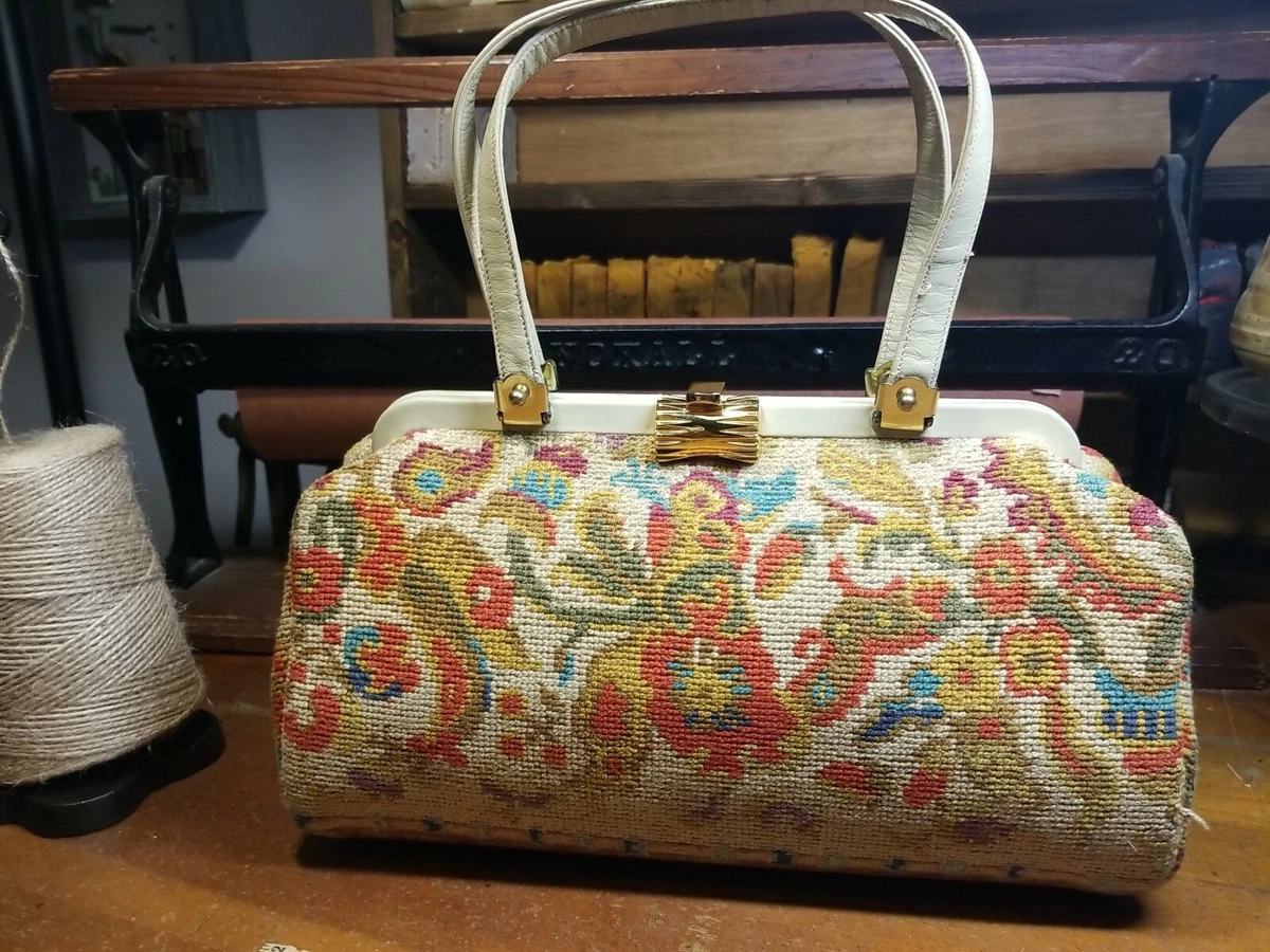 70s needlepoint bag clearance