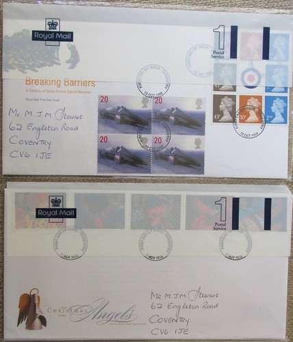 GB Stamps 7 Commemorative & 2 Prestige Book Panes First Day Covers from 1998 - Picture 5 of 5