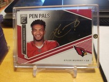 2019 PANINI ELITE KYLER MURRAY FOTL GOLD INK ON CARD AUTO PEN PALS ONLY 25 MADE