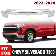 Front Bumper Face Bar W/Sensor Hole For 2022-2023 Chevrolet Silverado 1500 Steel
