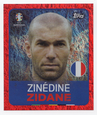 LEG8 Zinedine Zidane France Legend Topps UEFA Euro 2024 Swiss