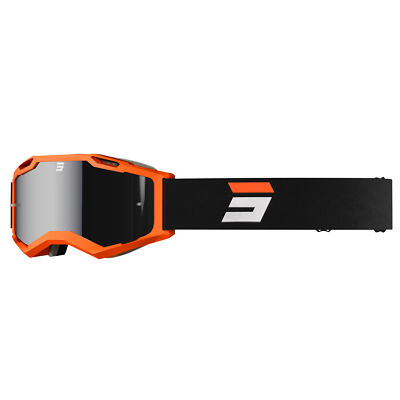 MASKE MOTORENNBRILLE SHOT IRIS 2.0 TECH ORANGE MATT MX CROSS ORANGE SCHWARZ