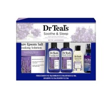 Dr. Teal's Bath and Body Soothe  Sleep Gift Set: W/ Lavender Oil  Pillow Spray