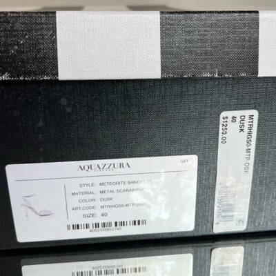 New Aquazzura Meteorite Sandals 40 $1,250 | eBay