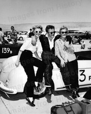 8x10 Print James Dean Posing with Fans Porsche Automobile 1955 Unseen #8475