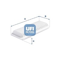 UFI Luftfilter Filtereinsatz Passend FüR Daihatsu Sirion 1.3 YRV