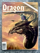 Dragon Magazine 154 Dungeons  Dragons TSR D D Intact with Poster 1990 Vintage