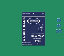 3 ShopVac All Around Floormaster Type C 8.0 A 9066900 Bag Wet/Dry Vac 971-09-00