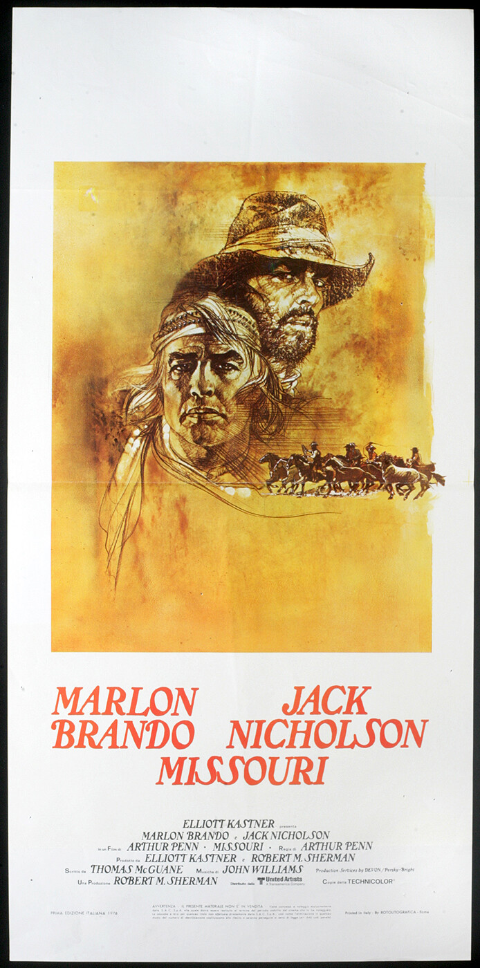 Locandina originale film Missouri (1976) - Regia di Arthur Penn