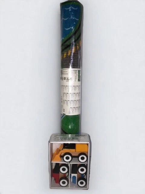 Ковер IKEA STORABO и LILLIBO деревянные транспортные средства детская игровая комната зеленый игровой ковер - Изображение 2 из 4