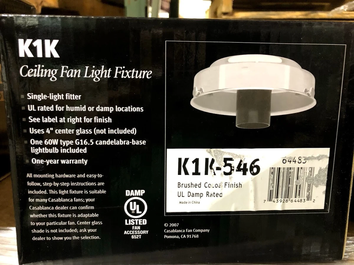 Casablanca Fan 652t Light Kit Shelly Lighting