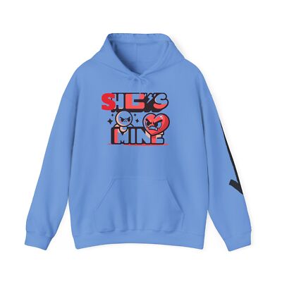 SHES MINE ANGRY Fashion TRENDING arrows Heavy Blend  Hoodie By PUGBUGS