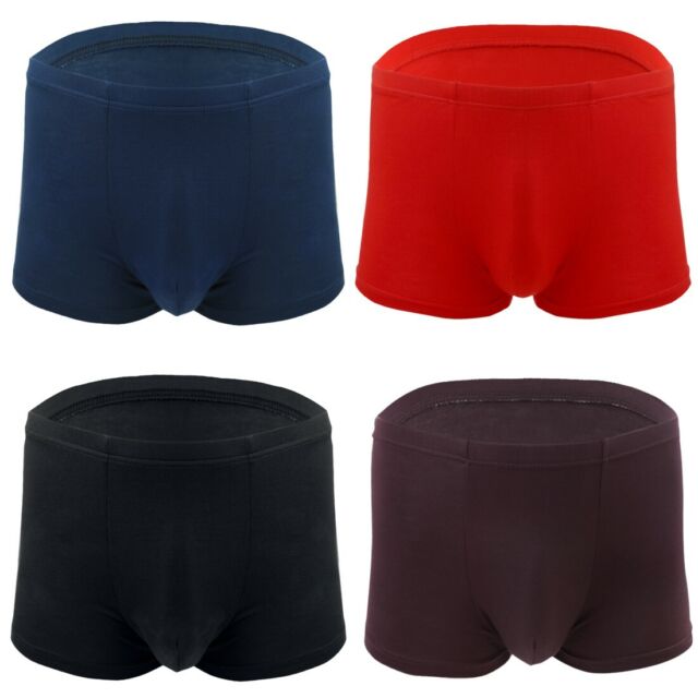 Mens Heavy Underwear Boxer Brief Men Bamboo Fiber Shorts Underpants ...