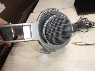 SONY MDR-F1 Full Open-Air Stereo Dynamic Headphone Silver Tested