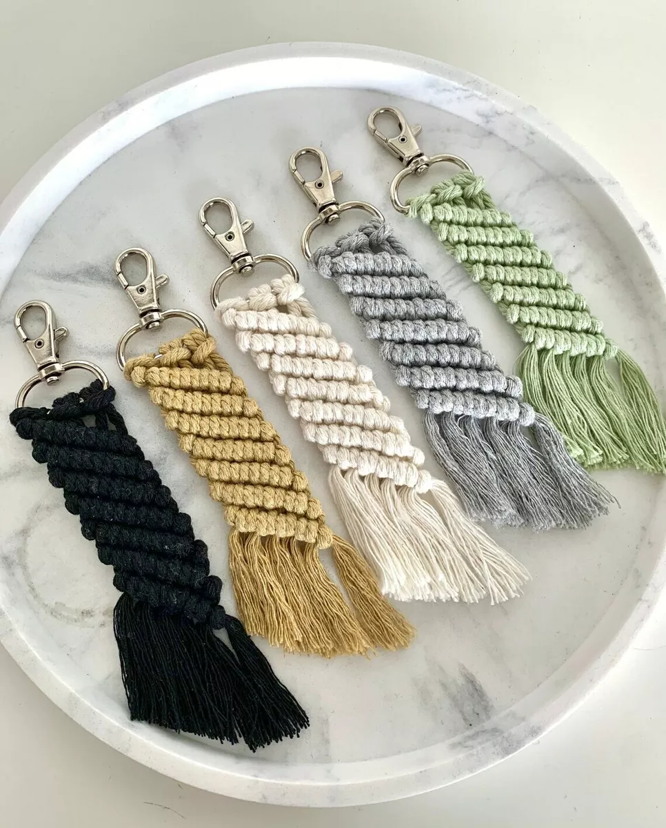 Macrame keyring cheap