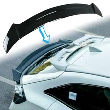 For 17-2021 Honda Civic Fk4 Fk7 5dr Hatchback Glossy Black Rear Spoiler Wing