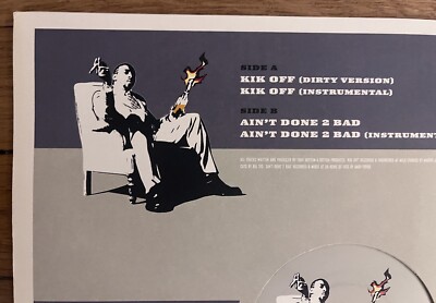 BANKSY ART COVER / VINYL 12'' / Blak Twang - Kik Off / Original