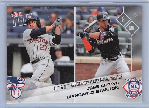 2017 Topps Now OS-41 Jose Altuve / Giancarlo Stanton