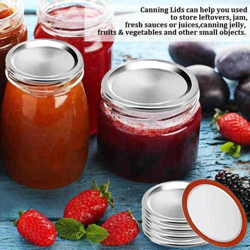 120PCS Mason Jar Lids Regular 70mm for Canning Wide Mouth Canning Lids US - Picture 3 of 7