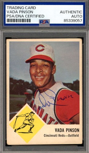 Vada Pinson #34 1963 Fleer card