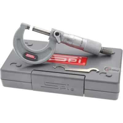 SPI 17-640-4 Calibrated Mechanical Outside Micrometer: 0 to 1 inch Range
