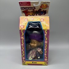 Trollkins 1998 In Style Fairy Troll Doll Purple Hair Accessories NEW Sealed