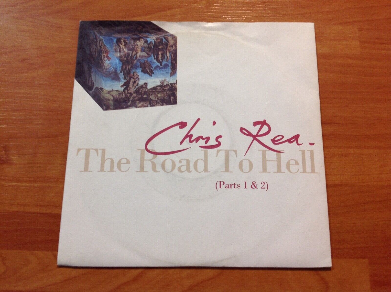 CHRIS REA - 1989 Vinyl 45rpm 7-Single - ROAD TO HELL ( Parts 1 & 2 )