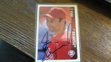 1996 UPPER DECK COLLECTOR'S CHOICE JIM EISENREICH   AUTOGRAPHED BASEBALL CARD