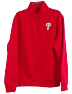 MLB Philadelphia Phillies "P" Baseball Mens 1/4 Zip Pullover XS-4XL, LT-4XLT New
