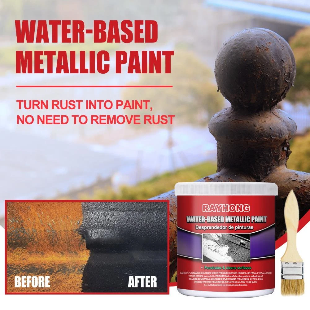 Spray paint that cheap turns rust into primer