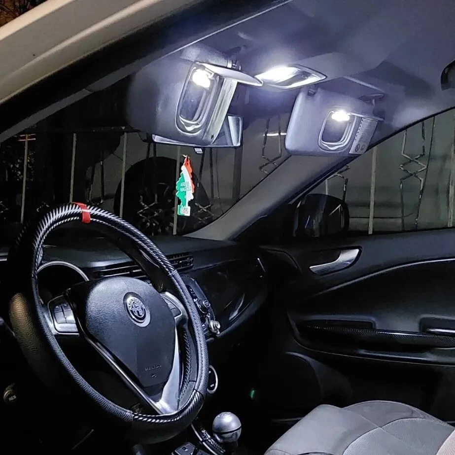 KIT LED INTERNI COMPLETO ALFA ROMEO GIULIETTA 2014 IN POI 6000K CANBUS - Immagine 3 di 4