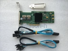 LSI SAS 9210-8i 8-port 6Gb PCIe HBA RAID  Controller card+2pcs SFF-8087 to sata