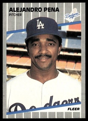 1989 Fleer Alejandro Pena Los Angeles Dodgers #69