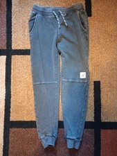 Kids Art Class Jogger Sweatpants Pockets Drawstring Hang Loose Gray Size 6-7