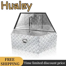 39"x16.5"x12" Aluminum Trailer Tongue Tool Box Underbody Storage 5 Bar Tread