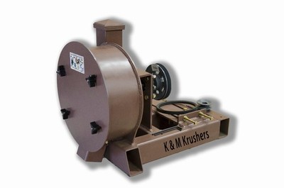 Rock Crusher Gas-Gold Ore-11'' Drum 2-1/2'' Infeed-Rockwell #58 Hammers No Motor