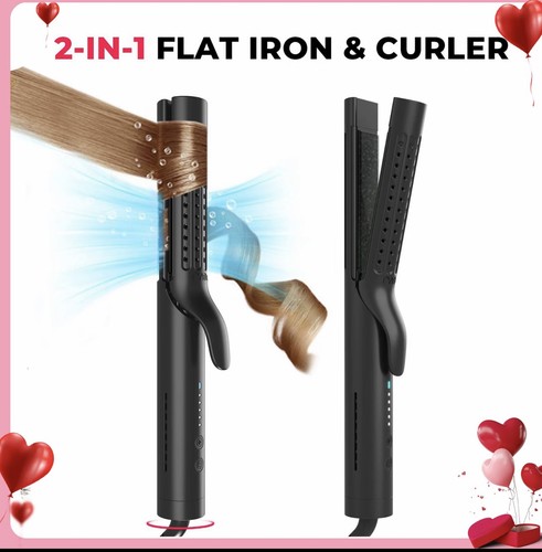 TYMO AIRFLOW Hair Straightener And Curling Iron 2-In-1, Negative Ionic Anti-Scal