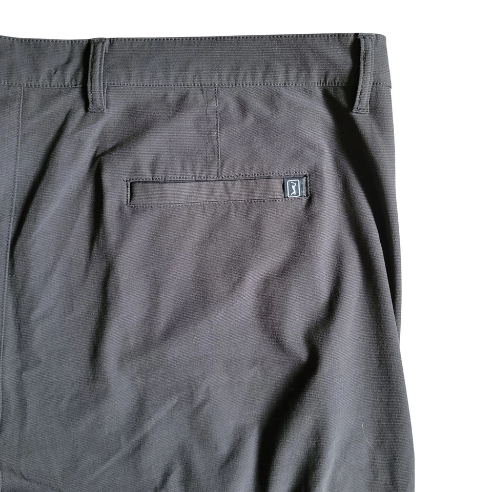 PGA TOUR Mens Golf Shorts Black/Gray Flat Front Performance Stretch Size 3XL - Image 3 of 4