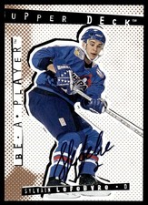 1994-95 Upper Deck Be a Player Autographs AU Sylvain Lefebvre Auto Quebec