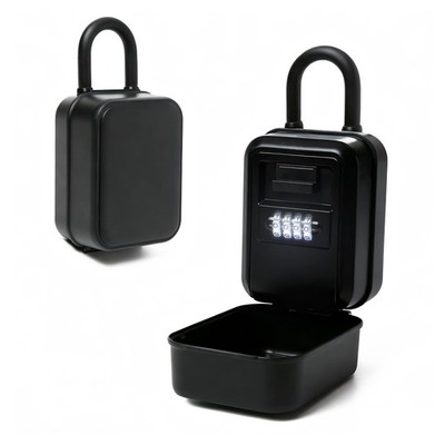 Portable Key Lock Box- Key Lock Box with Light, Outdoor Key Lock Box with Pro...