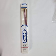 Vintage SEALED Oral B End-Tufted Tapered Tooth Brush Purple USA Made NOS Retro