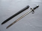 WW1 Era French Military M1892 Berthier Bayonet And Scabbard