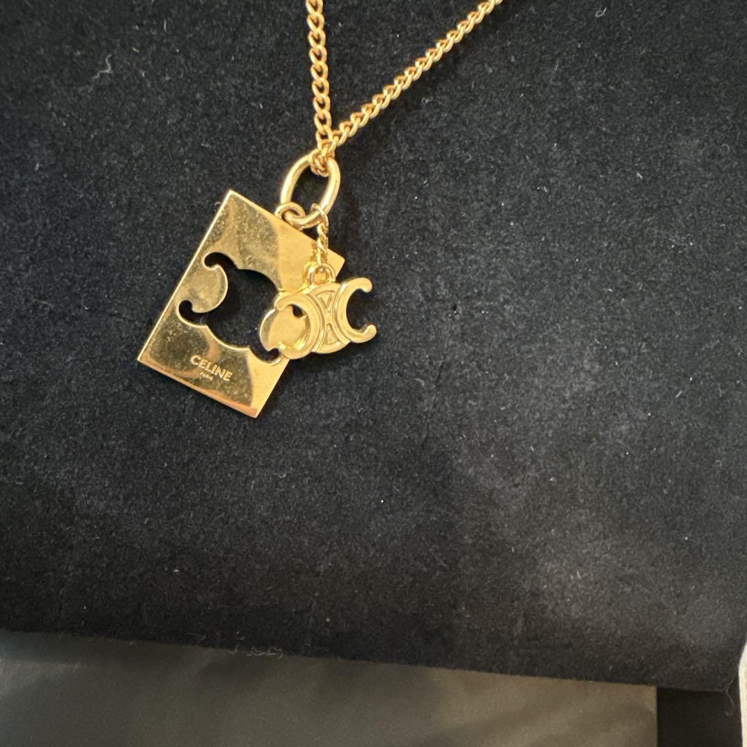 CELINE Separable Triomphe Interlock Short Chain J… - image 5