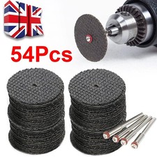 54Pcs Mini Cut Off Wheel Resin Cutting Disc Set for Dremel Rotary Tool Mandrel
