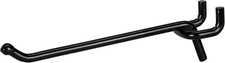 Heavy Duty Black Steel Peg Board Shelving Hooks, 4-Inch, 50-Pack