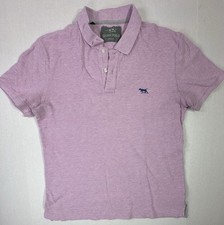 Rodd Gunn Sports Fit Polo Shirt Mens Large Purple 100 Cotton Short Sleeve