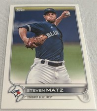 2022 Topps Series 1 Baseball Steven Matz Toronto Blue Jays base card #276