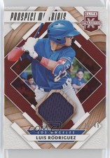 2020 Panini Elite Extra Edition Prospect Materials Red 40/49 Luis Rodriguez 1u6