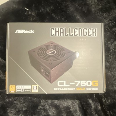 ASRock Challenger CL-750G 750W ATX Power Supply 80 PLUS Gold, Compact Design